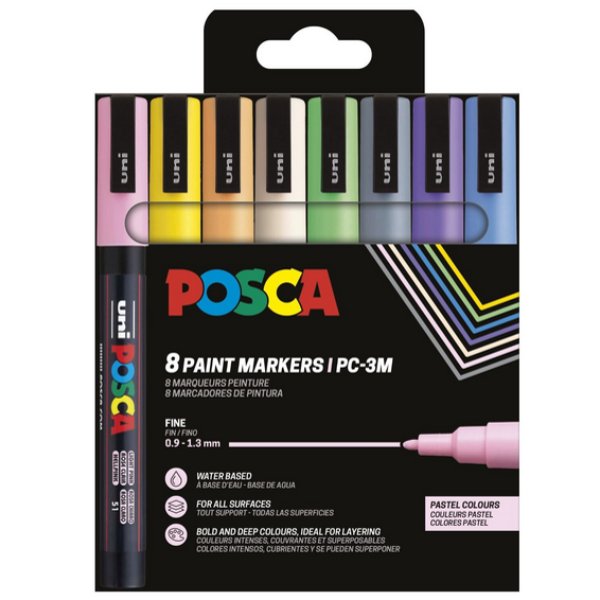 Poscaset PC-3M Pastell - 8 Bleistifte Poscaset PC-3M Pastell - 8 Bleistifte