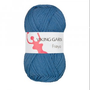 Wikingergarn Fröya 50g - Mittelblau (223) Wikingergarn Fröya 50g - Mittelblau (223)