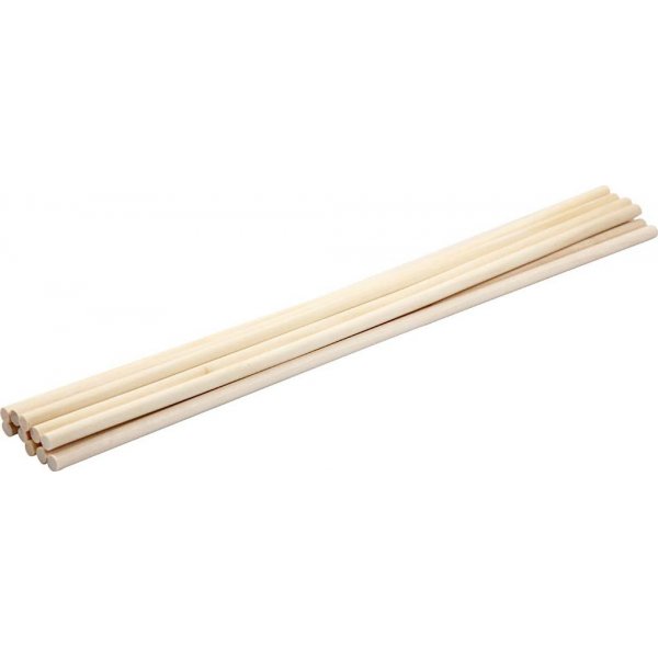 Rundstbe - L30 cm - 6 mm - 10 Stk