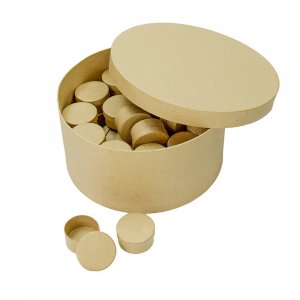 Ladendisplay aus Eschenholz ø 24 x 12 cm - 51 Stück rund Ladendisplay aus Eschenholz ø 24 x 12 cm - 51 Stück rund
