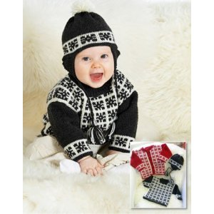 Strickmuster - Muster gestrickter Pullover, Strickjacke und Mütze Strickmuster - Muster gestrickter Pullover, Strickjacke und Mütze