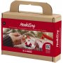 Mini-Bausatz zum Modellieren - rot/wei - Weihnachtsmann