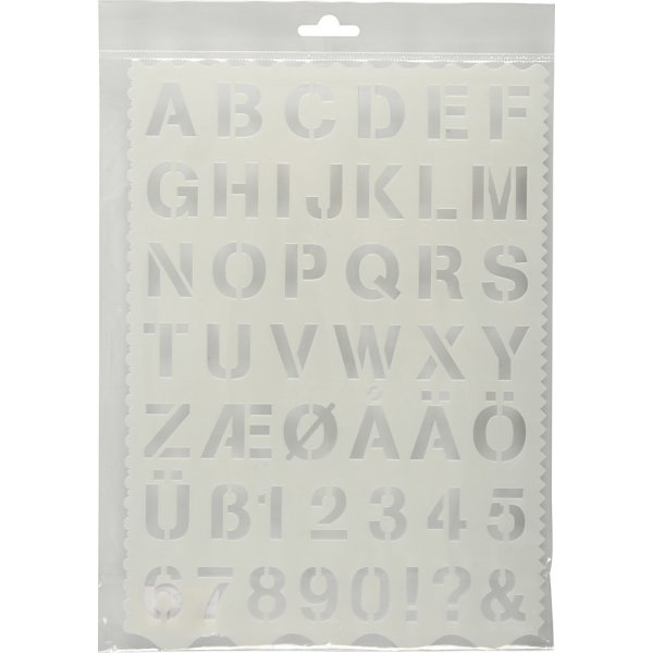 Vorlage - Buchstaben und Zahlen