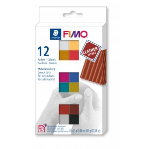 Modellier-Fimo-Leder 25g 12 Farben - Farbset 2 Modellier-Fimo-Leder 25g 12 Farben - Farbset 2