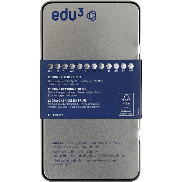 Edu Zeichenstifte - 4H-8B - 12 Stk