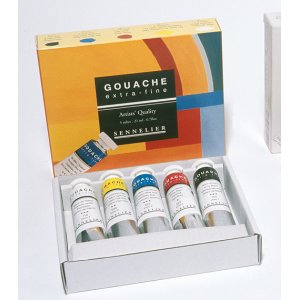 Gouachefarbe Sennelier X-Fine Set 5x21ml Gouachefarbe Sennelier X-Fine Set 5x21ml