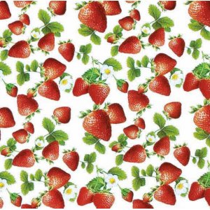 Wachstuch Eleganz Erdbeeren Wachstuch Eleganz Erdbeeren