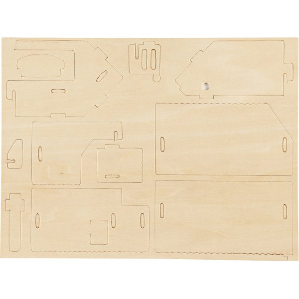 3D-Konstruktionsfigur - Haus mit Terrasse 3D-Konstruktionsfigur - Haus mit Terrasse