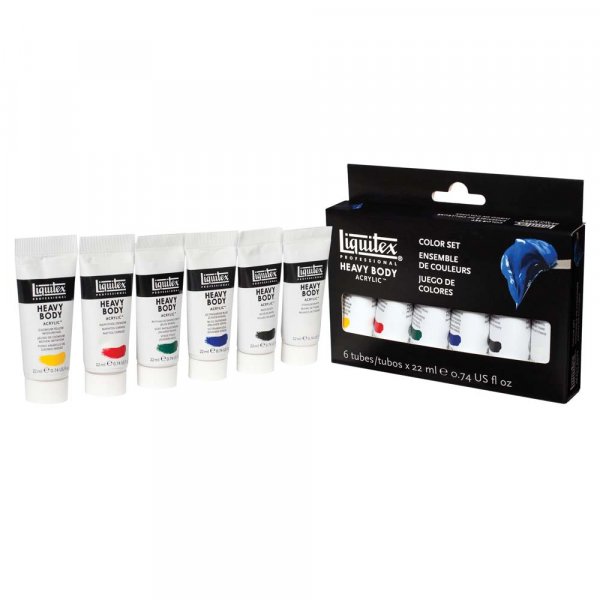 Acrylfarbenset Heavy Body Liquitex Colorful - 6x22 ml
