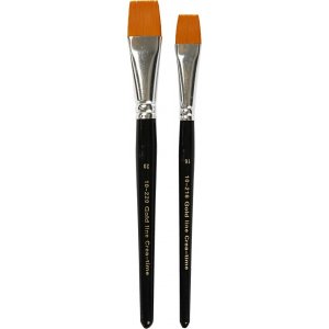 Gold Line Pinsel - Nr. 16+20 - Teller - 2 Stk Gold Line Pinsel - Nr. 16+20 - Teller - 2 Stk