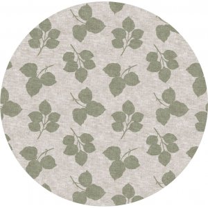 Wachstuch PVC Round Leaf - Grün Wachstuch PVC Round Leaf - Grün