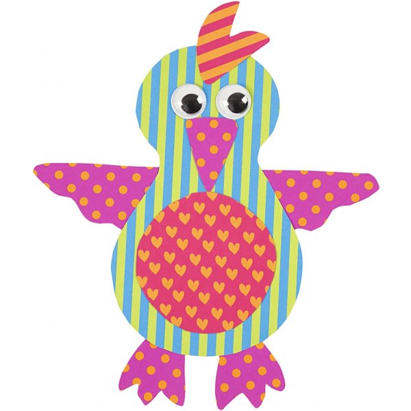 Gemusterter Karton - gemischte Farben - A4 20 Blatt