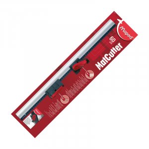 Schneidesystem - Maped - Kit mit 60 cm Aluminium-Lineal, 45°-Schneider und 90°-Schneider Schneidesystem - Maped - Kit mit 60 cm Aluminium-Lineal, 45°-Schneider und 90°-Schneider