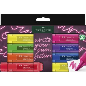 Textmarker - Faber-Castell - TL 46 - Neon 8 Stifte GenZ Textmarker - Faber-Castell - TL 46 - Neon 8 Stifte GenZ