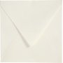 Umschlag - gebrochenes Wei - 16 x 16 cm - 50 Stk