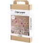 DIY Kit Krepppapier, Pastellfarben, Blume