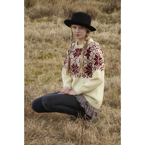 Strickanleitung - Gemusterter Herbstpullover (Damen)
