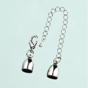 Endteil ø 8 mm - Onyx 1 Stk. mit Kette Endteil ø 8 mm - Onyx 1 Stk. mit Kette