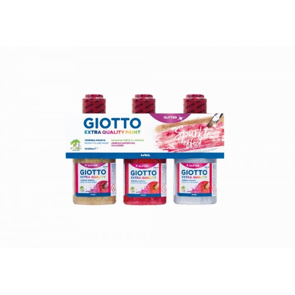 Glitzerfarbe Giotto - 3x250 ml