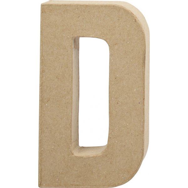 Pappbuchstabe - D - 5 cm