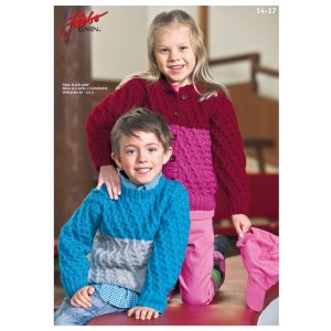 Strickanleitung - Pullover und Strickjacke im Zopfmuster Strickanleitung - Pullover und Strickjacke im Zopfmuster