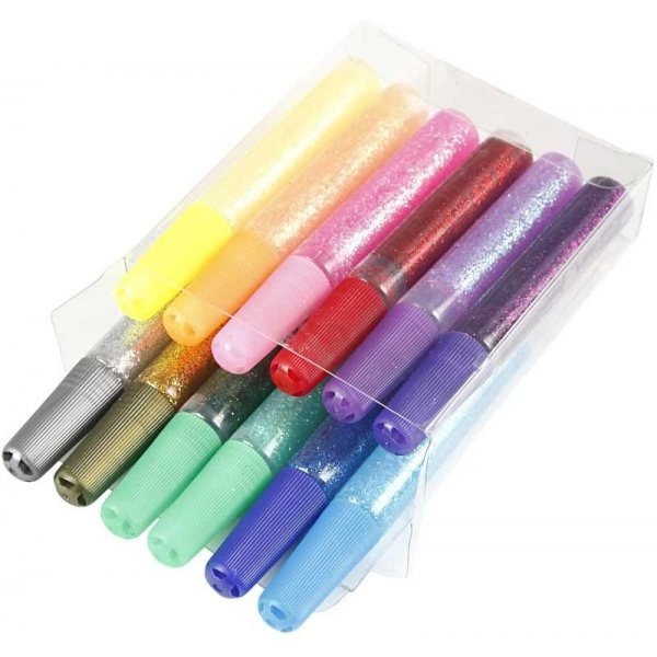 Glitzerkleber - 12 x 10 ml