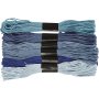 Harmony-Stickgarn - blaue Harmonie - 6 Bndel