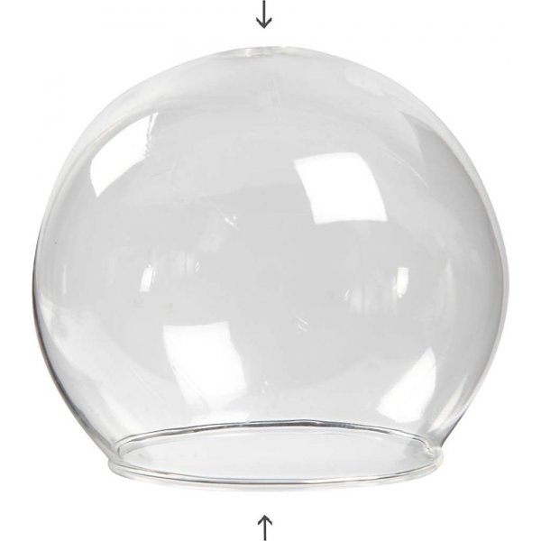 Kugelfrmiger Glasbecher - transparent - 4 Stk