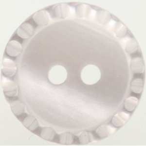 Knopf Rund 2-Loch 11 mm 8 Stück - Perlmutt mit Rand Knopf Rund 2-Loch 11 mm 8 Stück - Perlmutt mit Rand