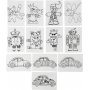 Schrumpffolien mit Motiven - matttransparent - 36 Blatt