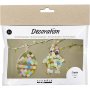 Mini-DIY-Dekorationsset, Ei und Huhn