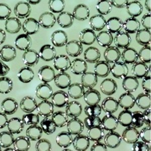 Flache Perlen Metallglanz 1 mm - versilbert 100 Stk. Flache Perlen Metallglanz 1 mm - versilbert 100 Stk.
