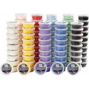 Silk Clay® - gemischte Farben - 10 x 10 x 35 g Silk Clay® - gemischte Farben - 10 x 10 x 35 g