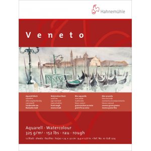 Aquarellblock Hahnemühle Veneto 325g Grob/Matt - 24x32cm Aquarellblock Hahnemühle Veneto 325g Grob/Matt - 24x32cm