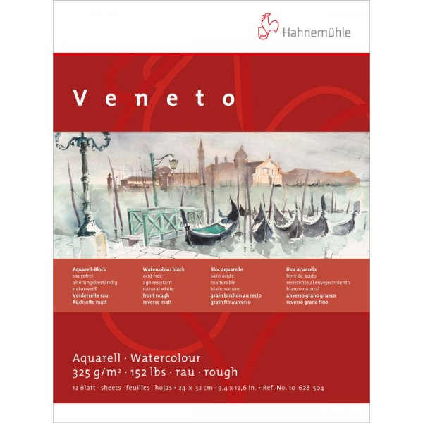 Aquarellblock Hahnemhle Veneto 325g Grob/Matt - 24x32cm