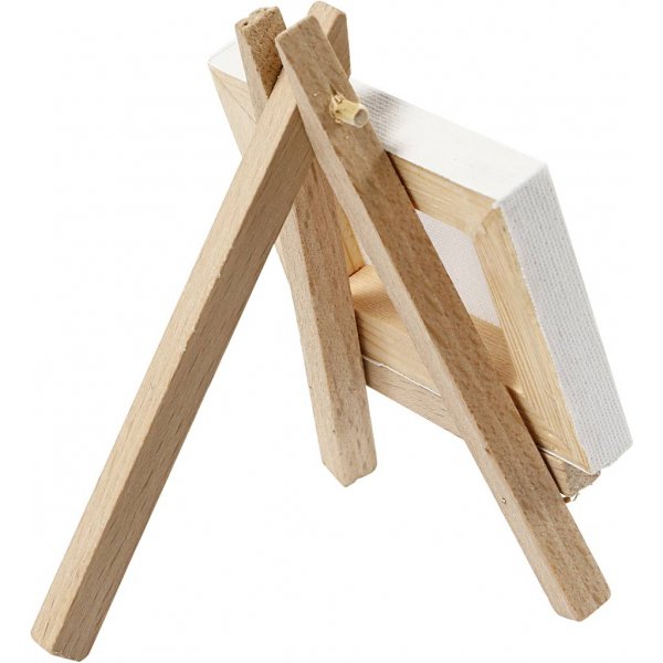 Staffelei mit abnehmbarer Leinwand - weiß Staffelei mit abnehmbarer Leinwand - weiß