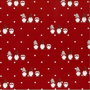 Geschenkpapier - Rot - Skandinavischer Weihnachtsmann - 100 m Geschenkpapier - Rot - Skandinavischer Weihnachtsmann - 100 m