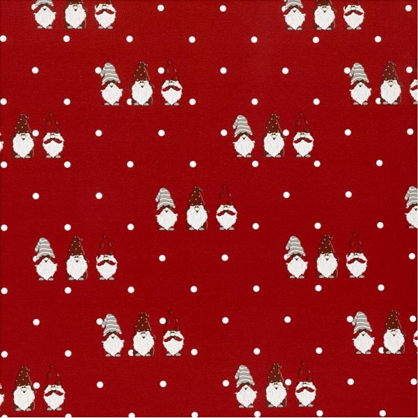 Geschenkpapier - Rot - Skandinavischer Weihnachtsmann - 100 m