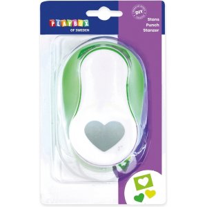 Punch's Herz - 5 cm - Grün/Weiß Punch's Herz - 5 cm - Grün/Weiß