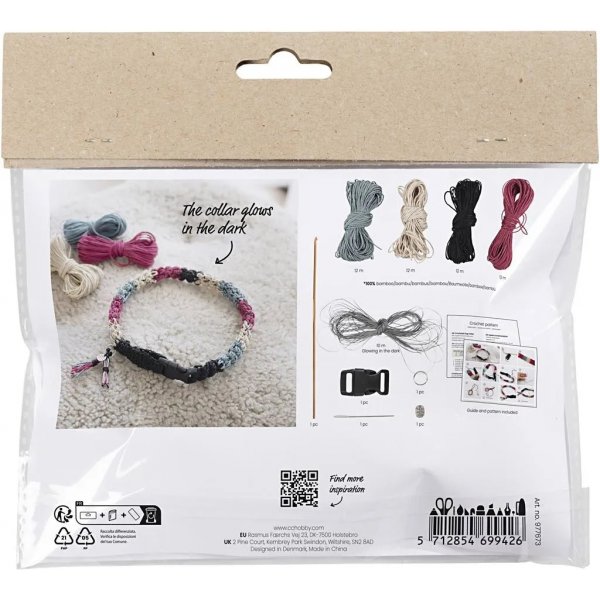 Mini DIY Kit Häkeln, Hundehalsband Mini DIY Kit Häkeln, Hundehalsband