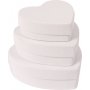Papierbox, Herz, verschiedene Gren, 3 Stck