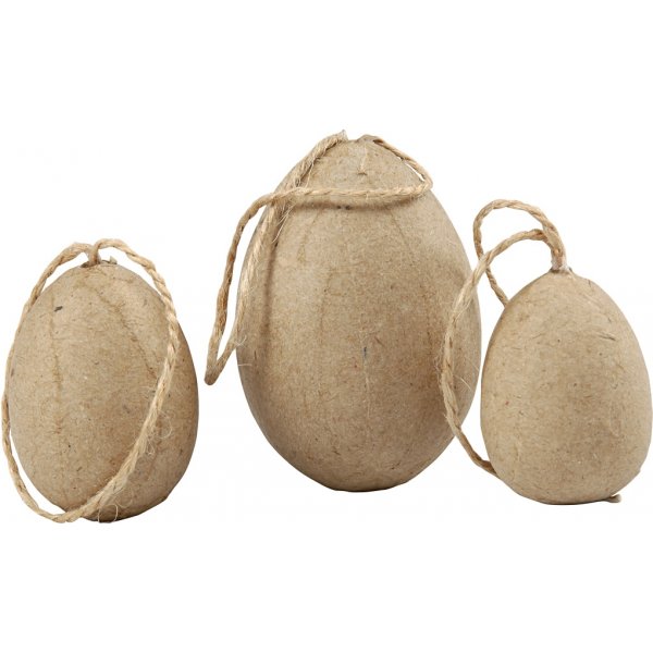 Eier - Pappmach - 6 Stk