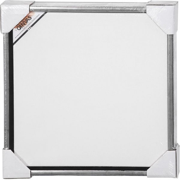 ArtistLine Leinwand mit Rahmen - Antiksilber/Wei - 44 x 44 cm