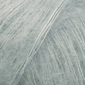 DROPS Kid-Silk Uni Color Garn - 25 g - Hellgraugrün (06) DROPS Kid-Silk Uni Color Garn - 25 g - Hellgraugrün (06)
