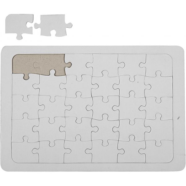 Puzzle - wei - 21 x 30 cm - 10 Teile