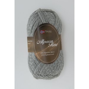 Wikingergarn Alpaka Fein 50g - Hellgrau (613) Wikingergarn Alpaka Fein 50g - Hellgrau (613)