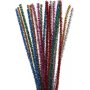 Pfeifenreiniger - 6 mm krftige Farben - Glitzer - 24 Stk