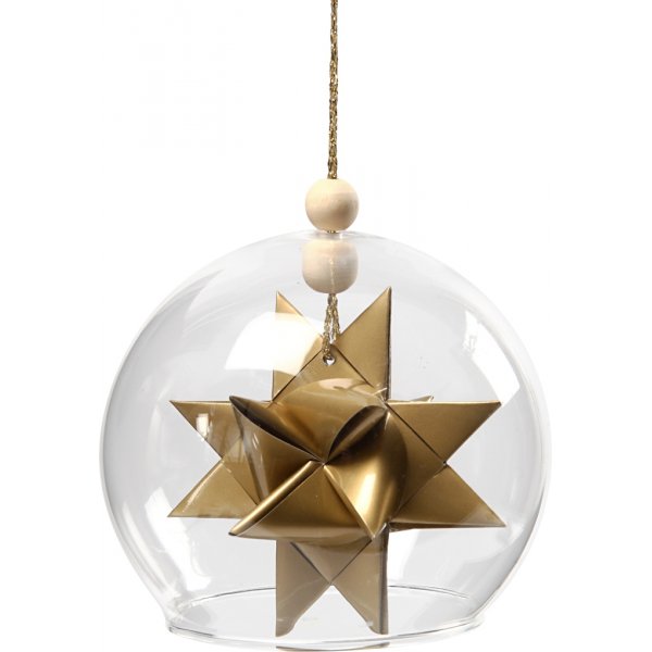 Kugelfrmiger Glasbecher - transparent - 4 Stk