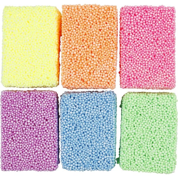 Soft Foam - Neonfarben - 6 x 10 g