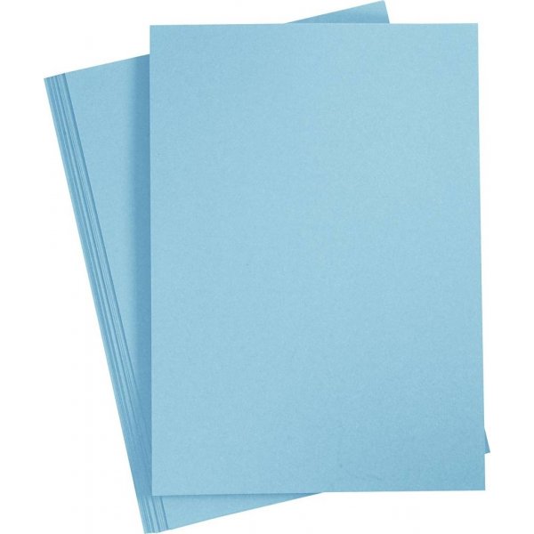 Karton - Hellblau - A4 - 10 Stk